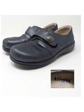 Alegria Black Comfort Shoes 38 7.5 JOL Strap